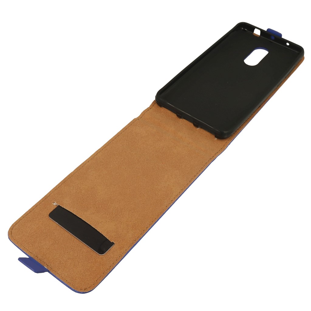 Pokrowiec z klapk� na magnes Prestige Slim Flexi niebieski Xiaomi Redmi Note 4X / 6
