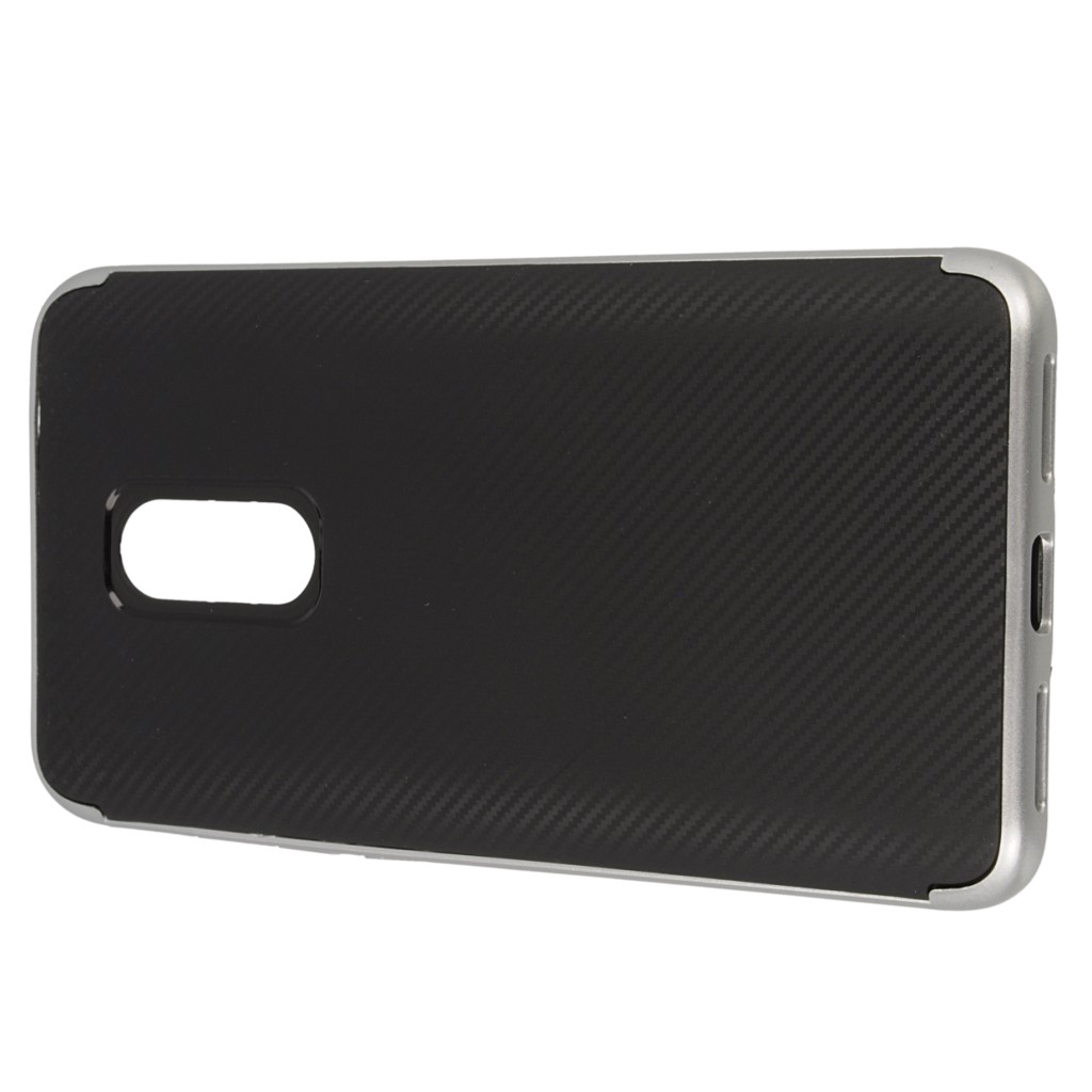 Pokrowiec back case Hybrid Carbon srebrny Xiaomi Redmi Note 4X / 6