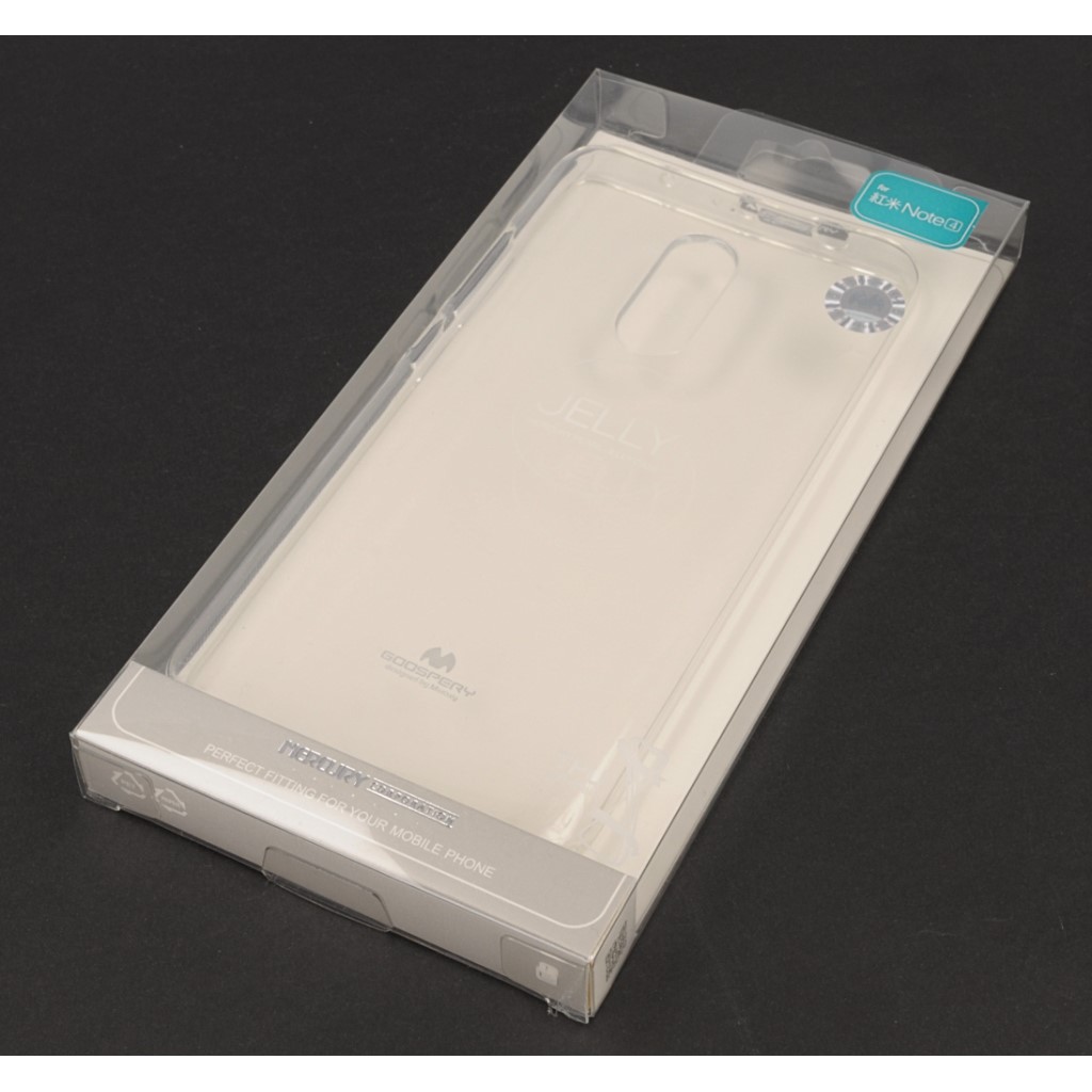 Pokrowiec etui silikonowe Mercury JELLY CASE przeroczyste Xiaomi Redmi Note 4X / 8
