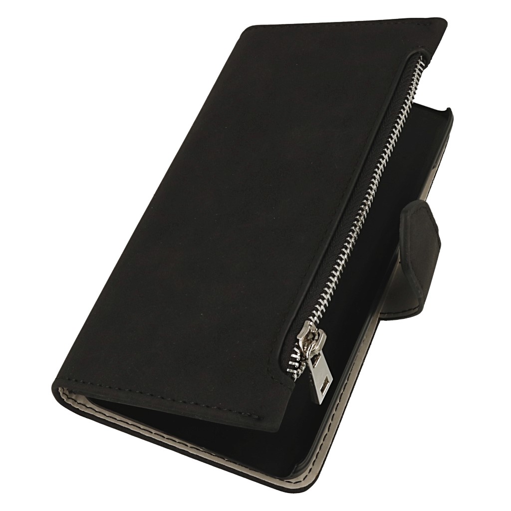 Pokrowiec etui ochronne z portfelem Leader czarne Xiaomi Redmi Note 4X / 7