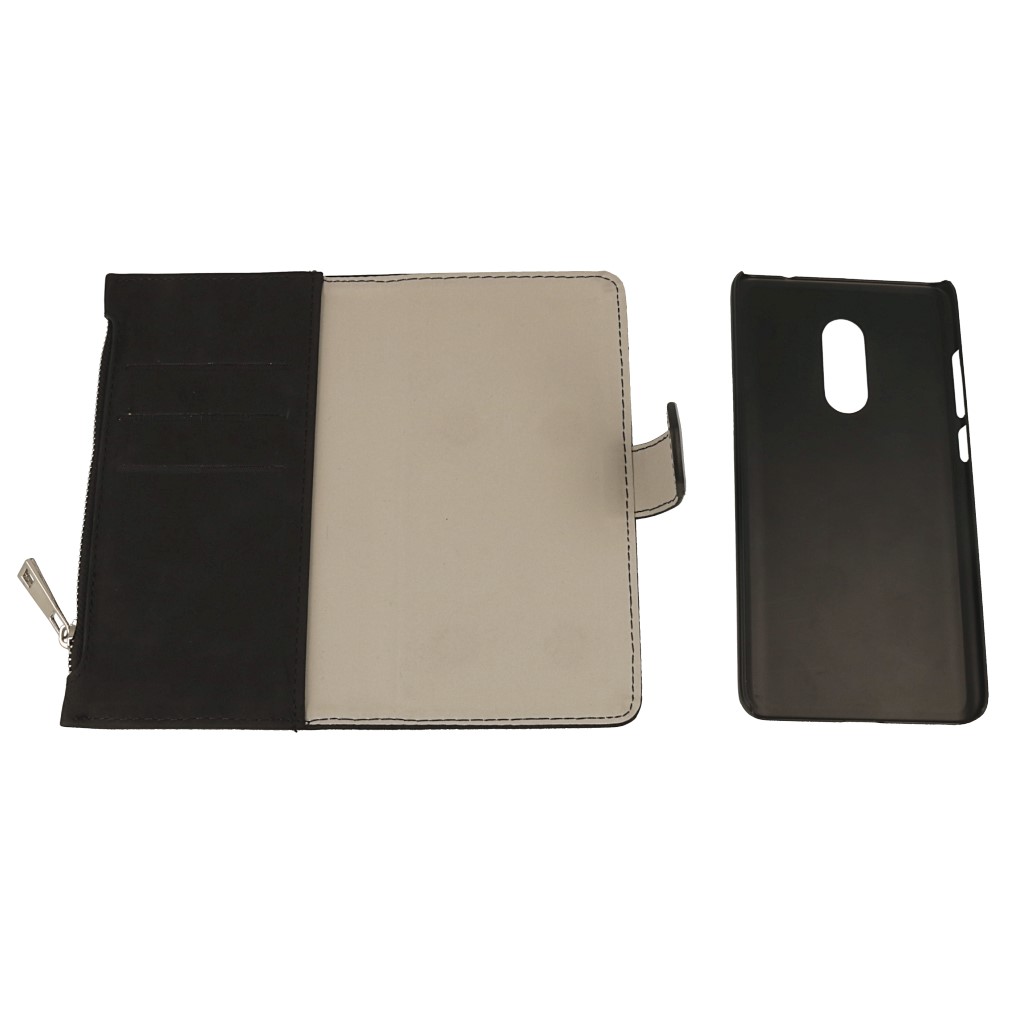 Pokrowiec etui ochronne z portfelem Leader czarne Xiaomi Redmi Note 4X / 6