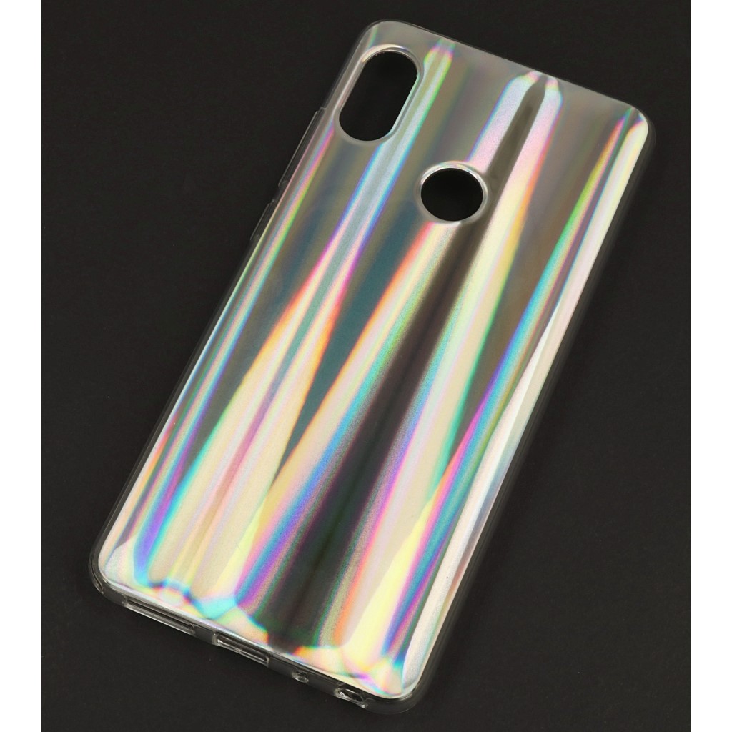 Pokrowiec etui silikonowe Rainbow Case srebrne Xiaomi Redmi Note 5