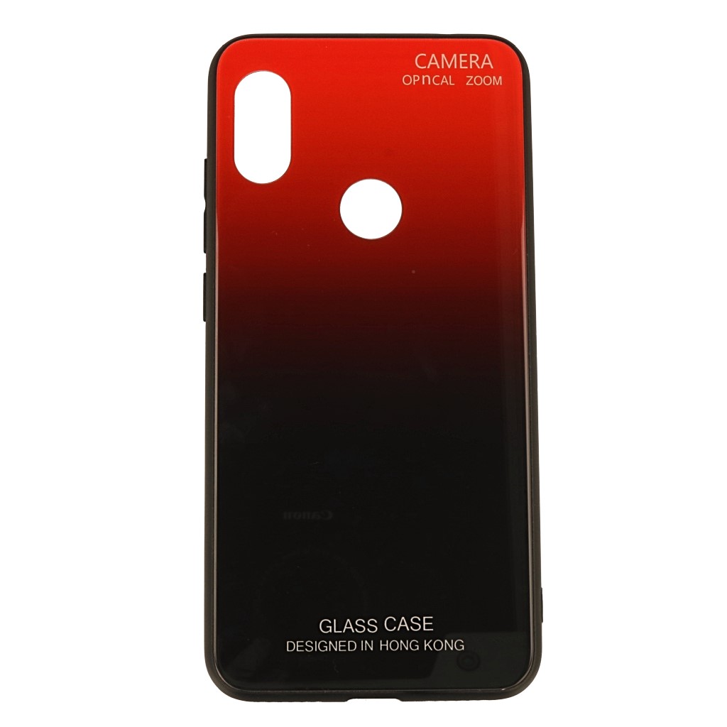 Pokrowiec etui Gradient Glass Case czerwone Xiaomi Redmi Note 6 Pro / 3