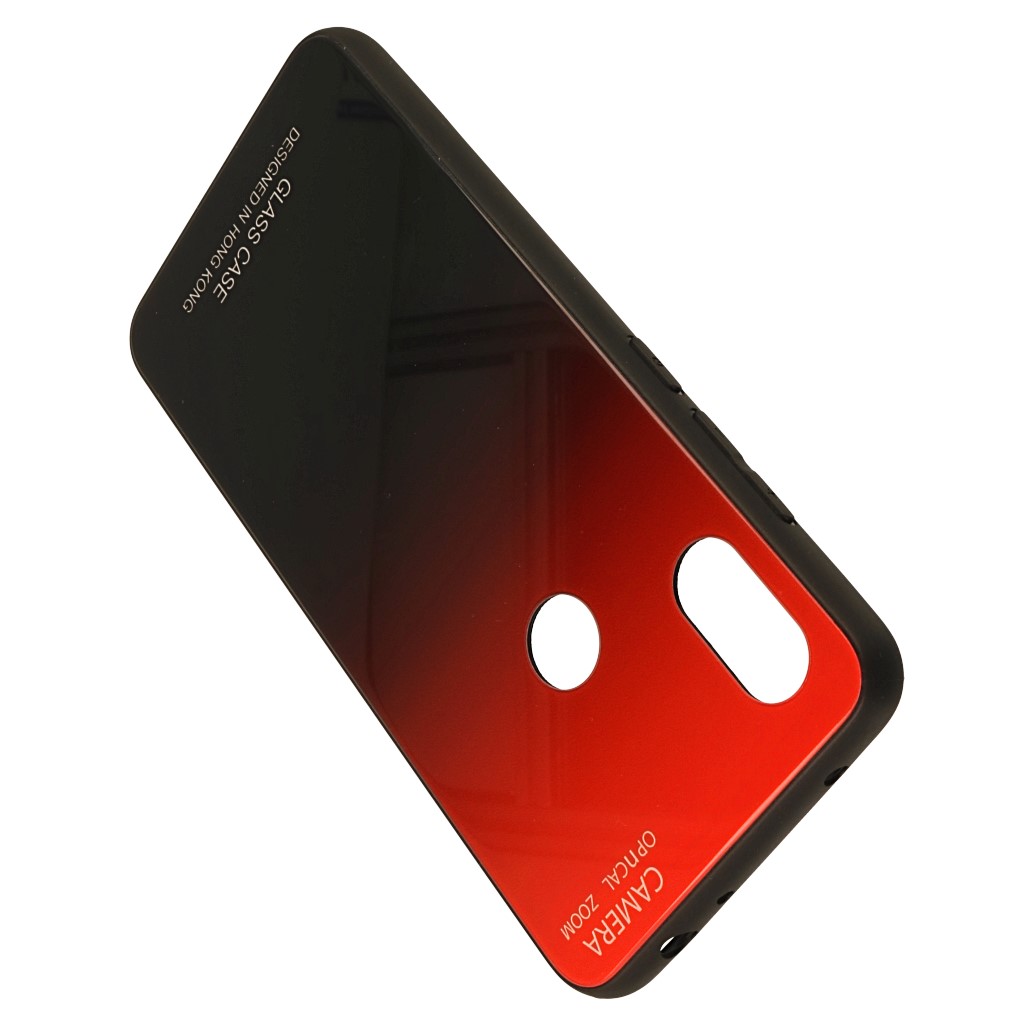 Pokrowiec etui Gradient Glass Case czerwone Xiaomi Redmi Note 6 Pro / 4
