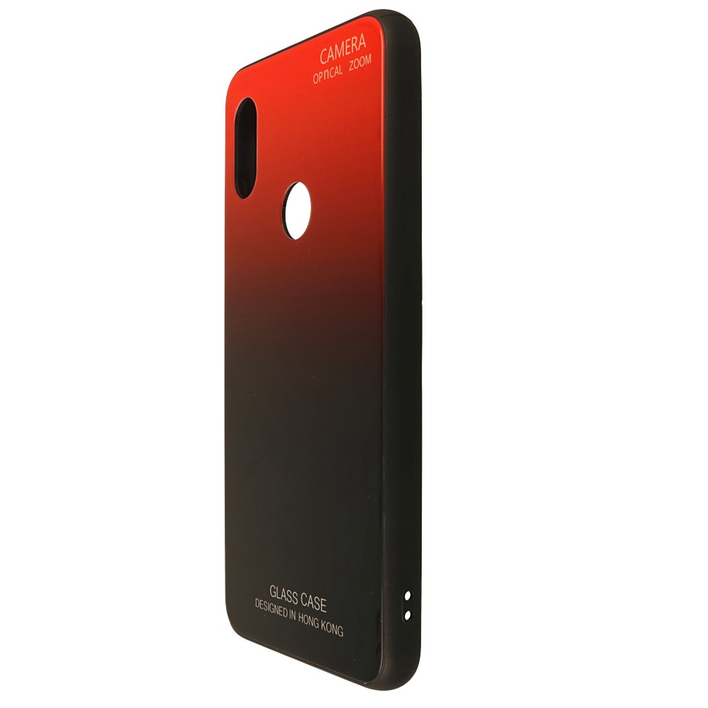 Pokrowiec etui Gradient Glass Case czerwone Xiaomi Redmi Note 6 Pro / 6