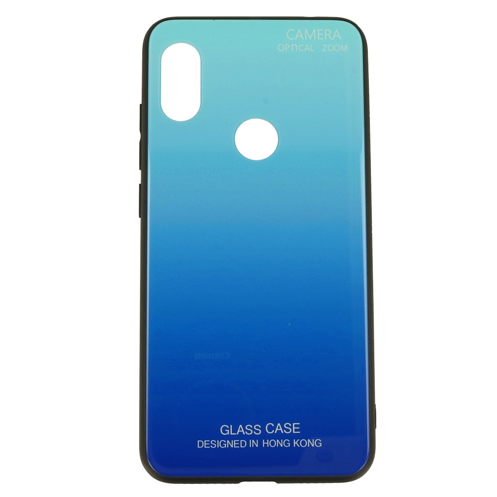 Pokrowiec etui Gradient Glass Case niebieskie Xiaomi Redmi Note 6 Pro / 2