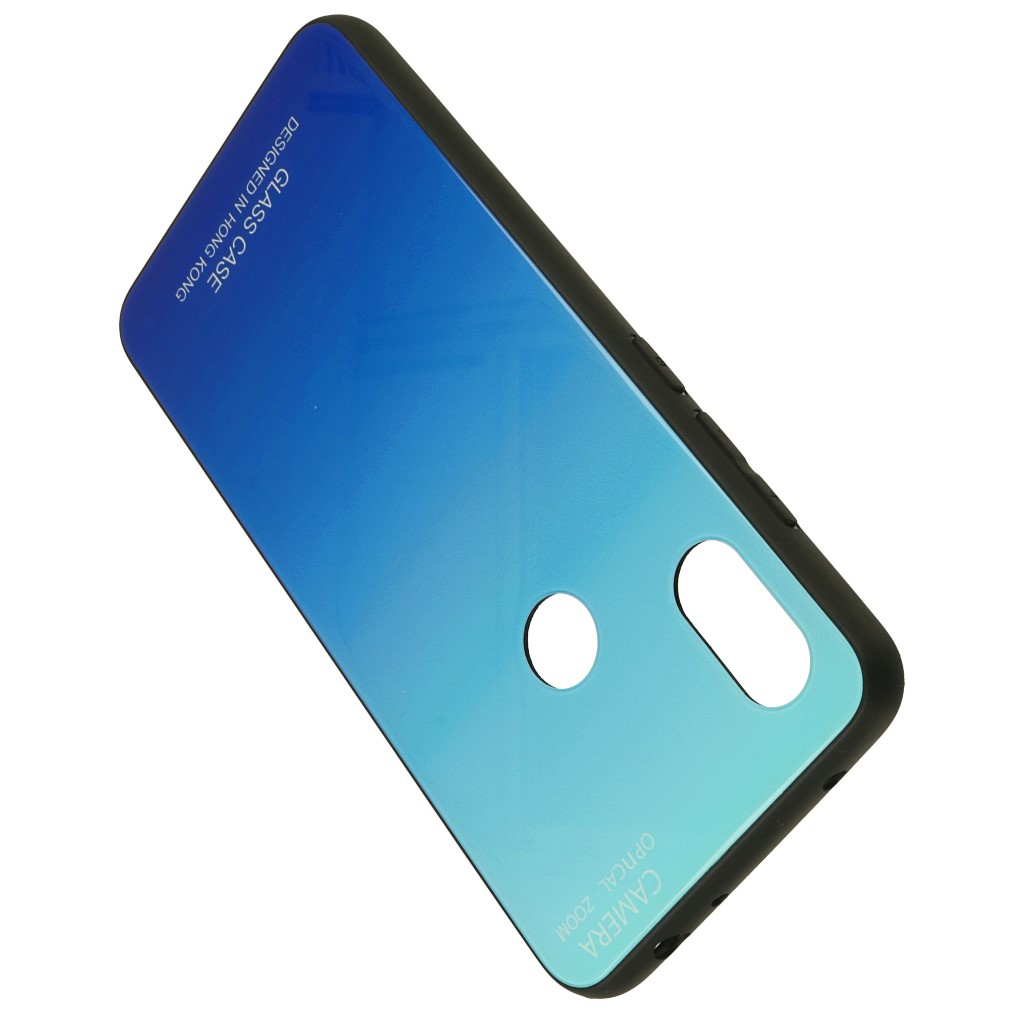 Pokrowiec etui Gradient Glass Case niebieskie Xiaomi Redmi Note 6 Pro / 4