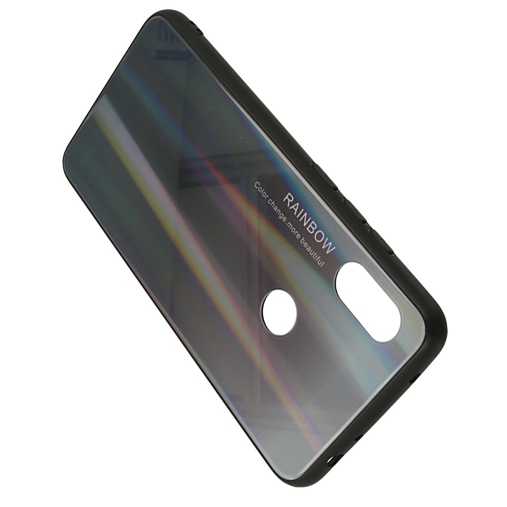 Pokrowiec etui silikonowe Rainbow Case Ombre czarne Xiaomi Redmi Note 6 Pro / 4