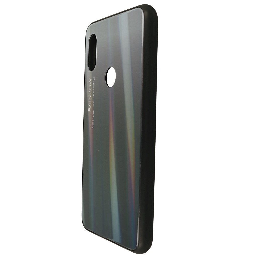 Pokrowiec etui silikonowe Rainbow Case Ombre czarne Xiaomi Redmi Note 6 Pro / 6