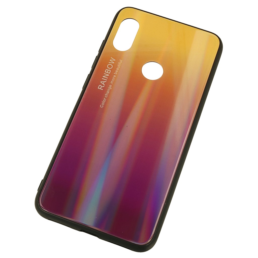 Pokrowiec etui silikonowe Rainbow Case Ombre fioletowe Xiaomi Redmi Note 6 Pro