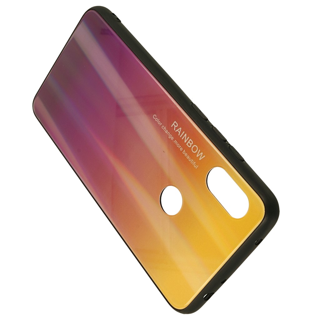 Pokrowiec etui silikonowe Rainbow Case Ombre fioletowe Xiaomi Redmi Note 6 Pro / 4