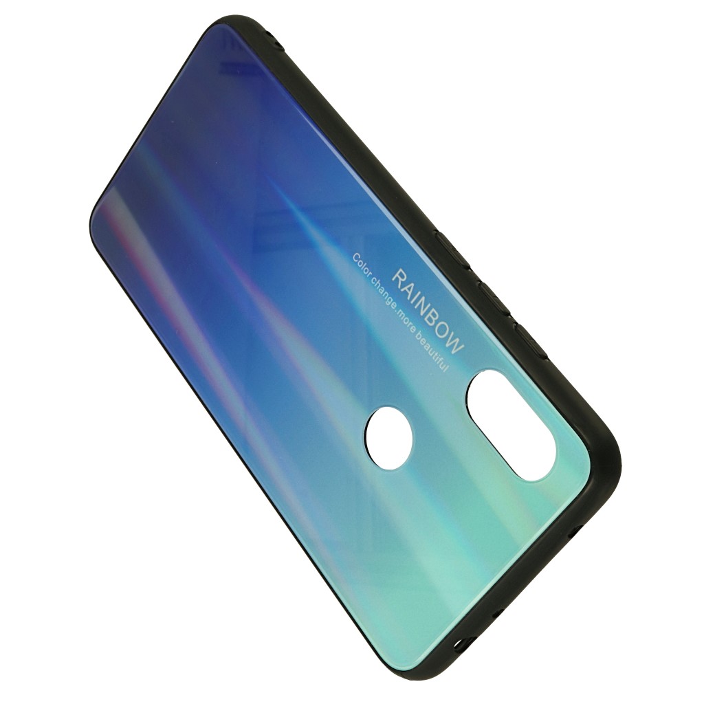 Pokrowiec etui silikonowe Rainbow Case Ombre niebieskie Xiaomi Redmi Note 6 Pro / 4