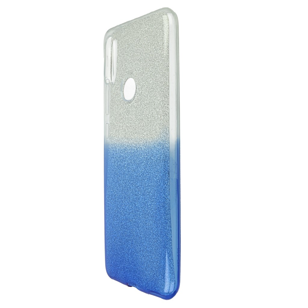 Pokrowiec etui z brokatem Bling Ombre niebieskie Xiaomi Redmi Note 6 Pro / 4
