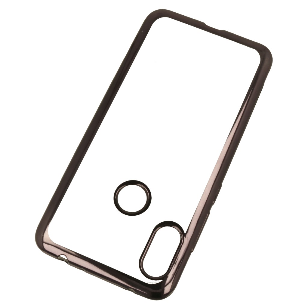 Pokrowiec etui elowe Ultracienkie z ramk czarne Xiaomi Redmi Note 6 Pro / 2