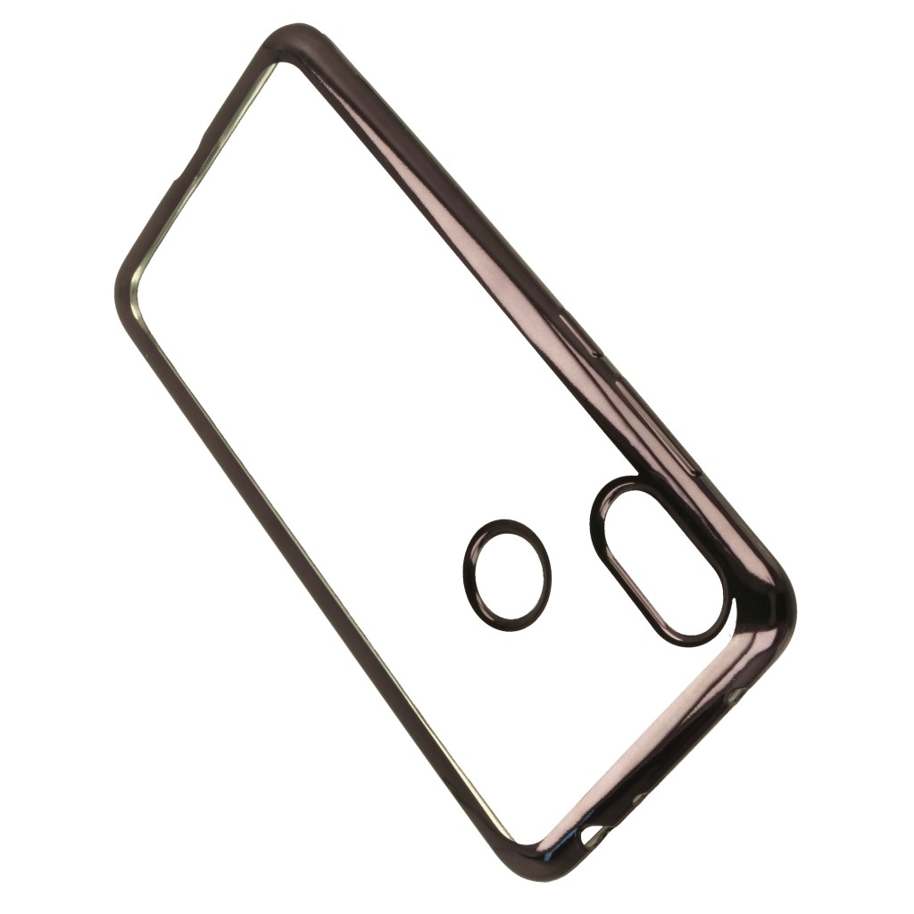 Pokrowiec etui elowe Ultracienkie z ramk czarne Xiaomi Redmi Note 6 Pro / 4
