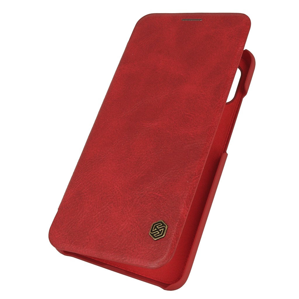 Pokrowiec etui skrzane NILLKIN Qin czerwone Xiaomi Redmi Note 6 Pro