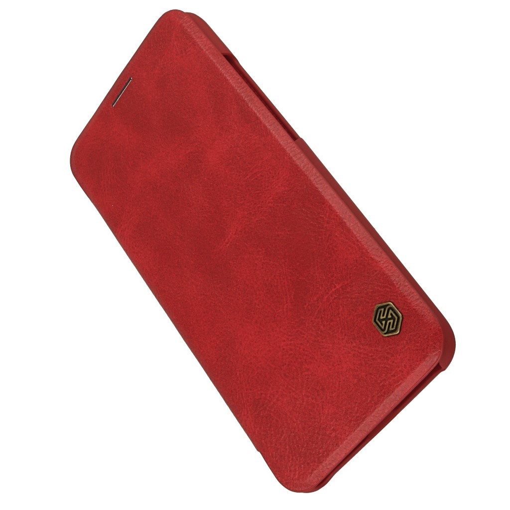 Pokrowiec etui skrzane NILLKIN Qin czerwone Xiaomi Redmi Note 6 Pro / 5