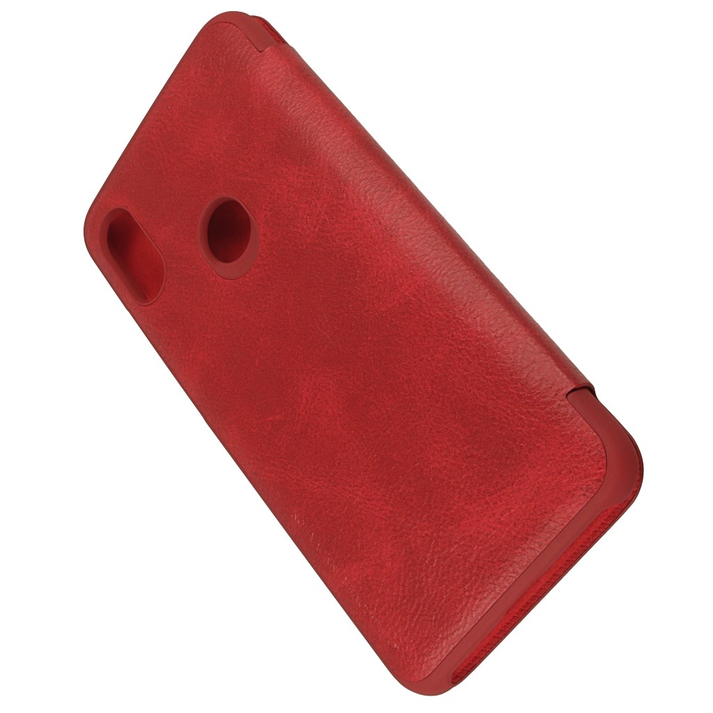 Pokrowiec etui skrzane NILLKIN Qin czerwone Xiaomi Redmi Note 6 Pro / 6