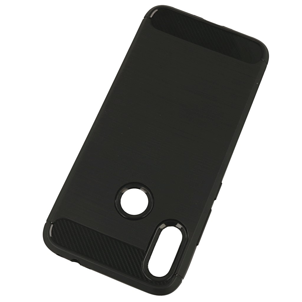 Pokrowiec etui pancerne Karbon Case czarne Xiaomi Redmi Note 7 / 3
