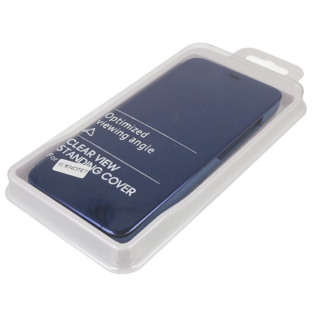Pokrowiec etui Inteligentne Clear View granatowe Xiaomi Redmi Note 7 / 7 Pokrowiec etui Inteligentne Clear View granatowe Xiaomi Redmi Note 7 / 7