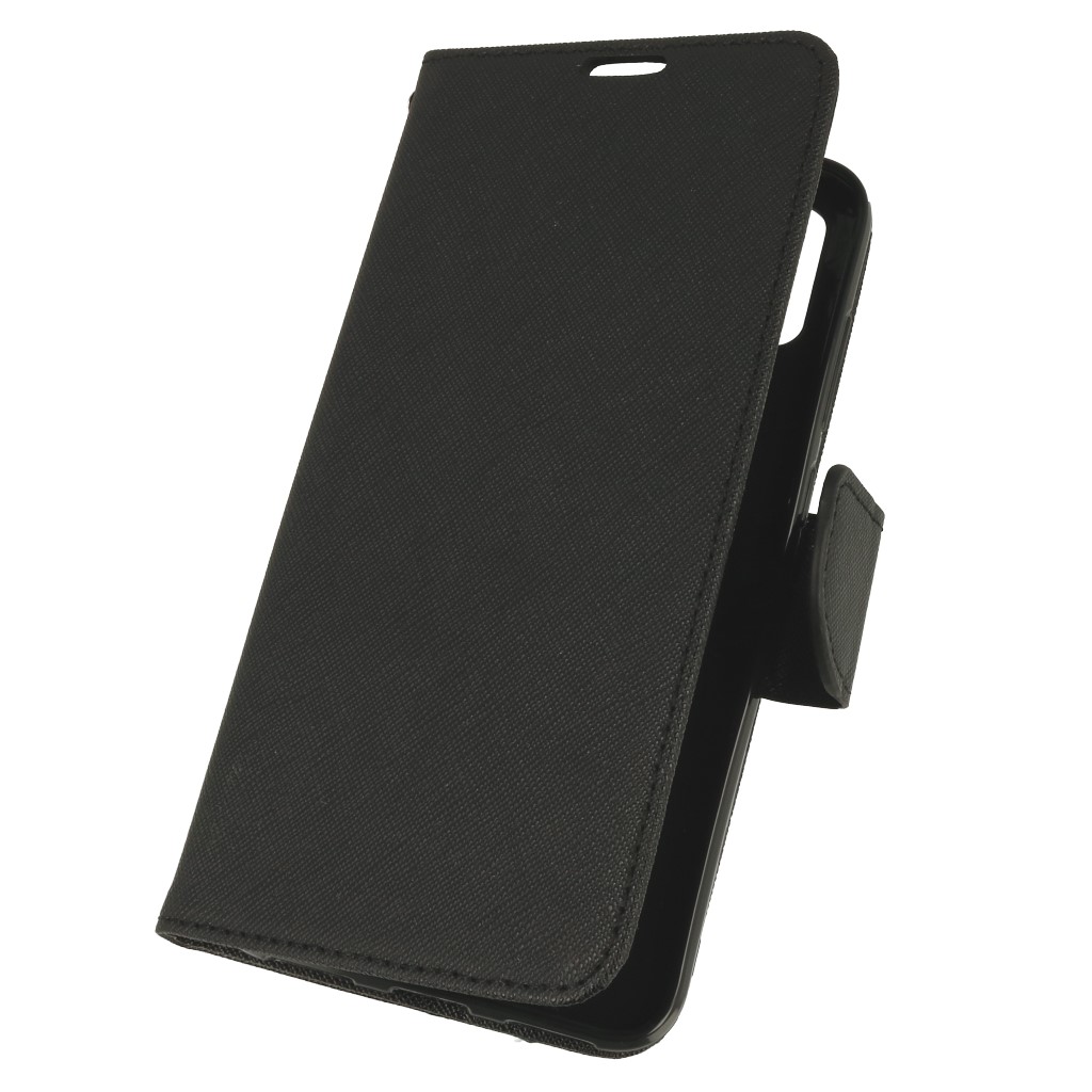 Pokrowiec etui z klapk na magnes Fancy Case czarne Xiaomi Redmi 7
