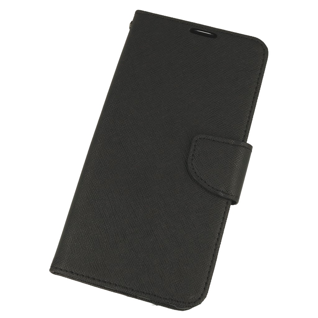 Pokrowiec etui z klapk na magnes Fancy Case czarne Xiaomi Redmi 7 / 2