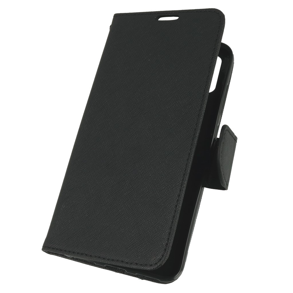 Pokrowiec etui z klapk na magnes Fancy Case czarne Xiaomi Redmi S2