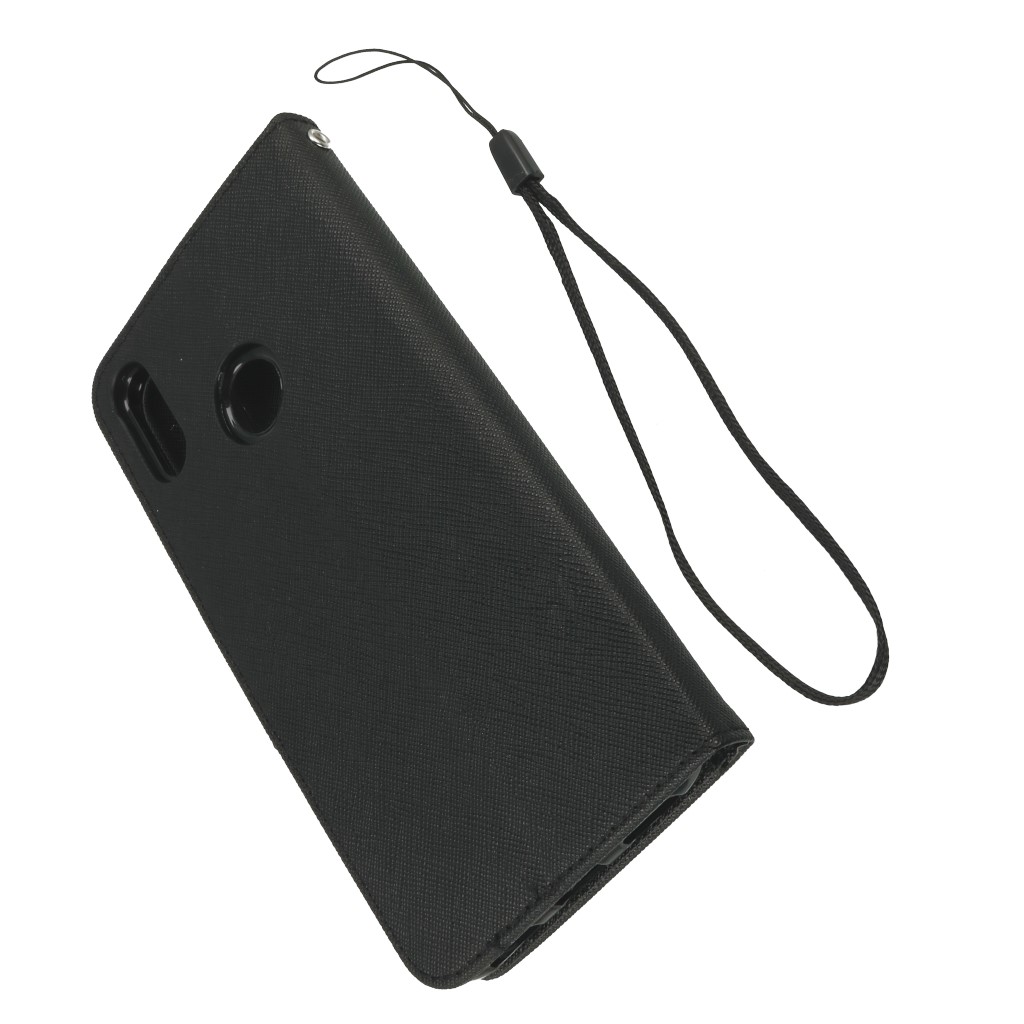 Pokrowiec etui z klapk na magnes Fancy Case czarne Xiaomi Redmi S2 / 4