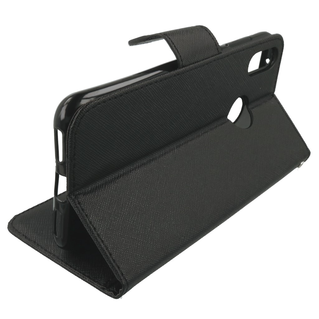 Pokrowiec etui z klapk na magnes Fancy Case czarne Xiaomi Redmi S2 / 7
