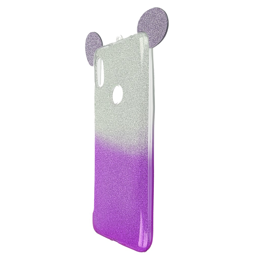Pokrowiec back case brokatowa Myszka fioletowy Xiaomi Redmi S2 / 7