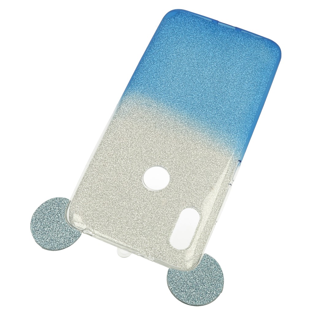 Pokrowiec back case brokatowa Myszka niebieski Xiaomi Redmi S2 / 3