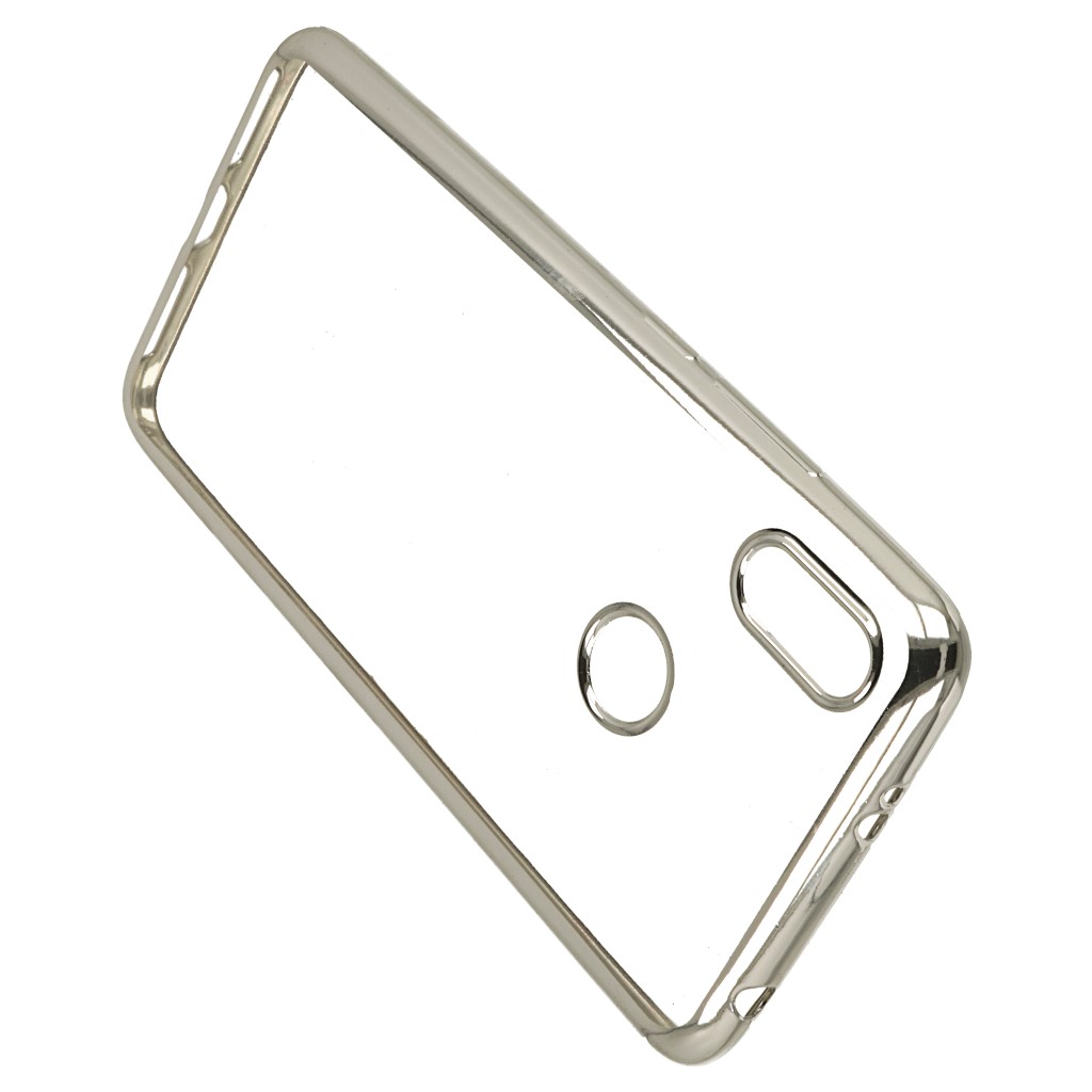 Pokrowiec etui elowe Ultracienkie z ramk srebrne Xiaomi Redmi S2 / 4