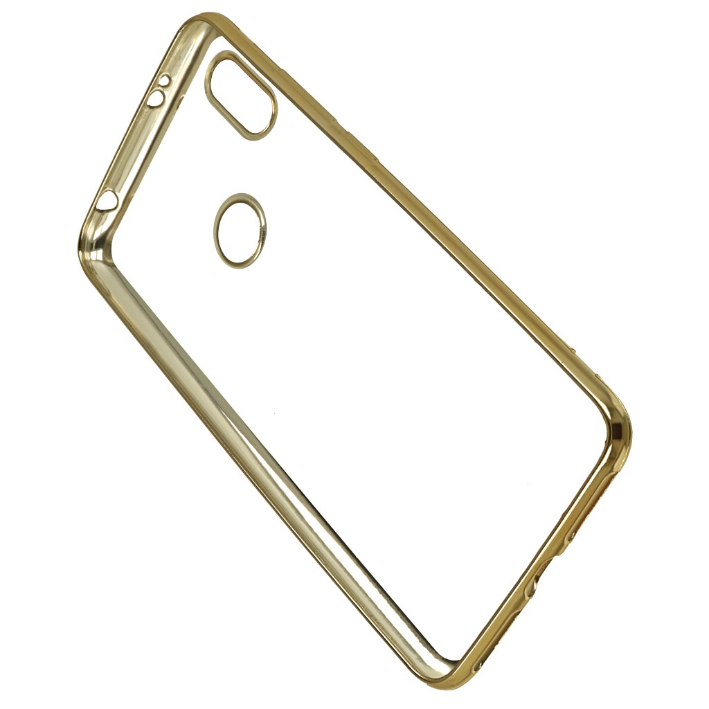 Pokrowiec etui �elowe Ultracienkie z ramk� z�ot� Xiaomi Redmi S2 / 3