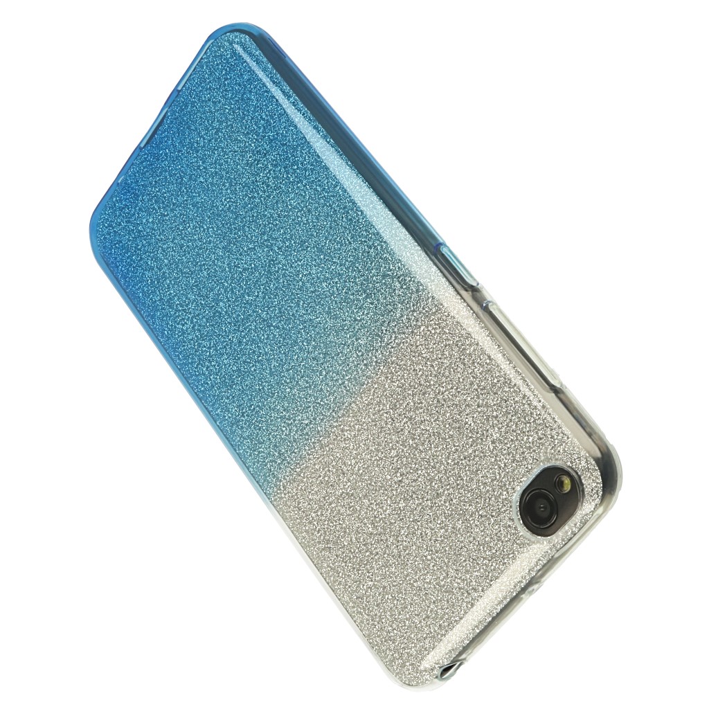 Pokrowiec etui z brokatem Bling Ombre niebieskie Xiaomi Redmi Go / 3