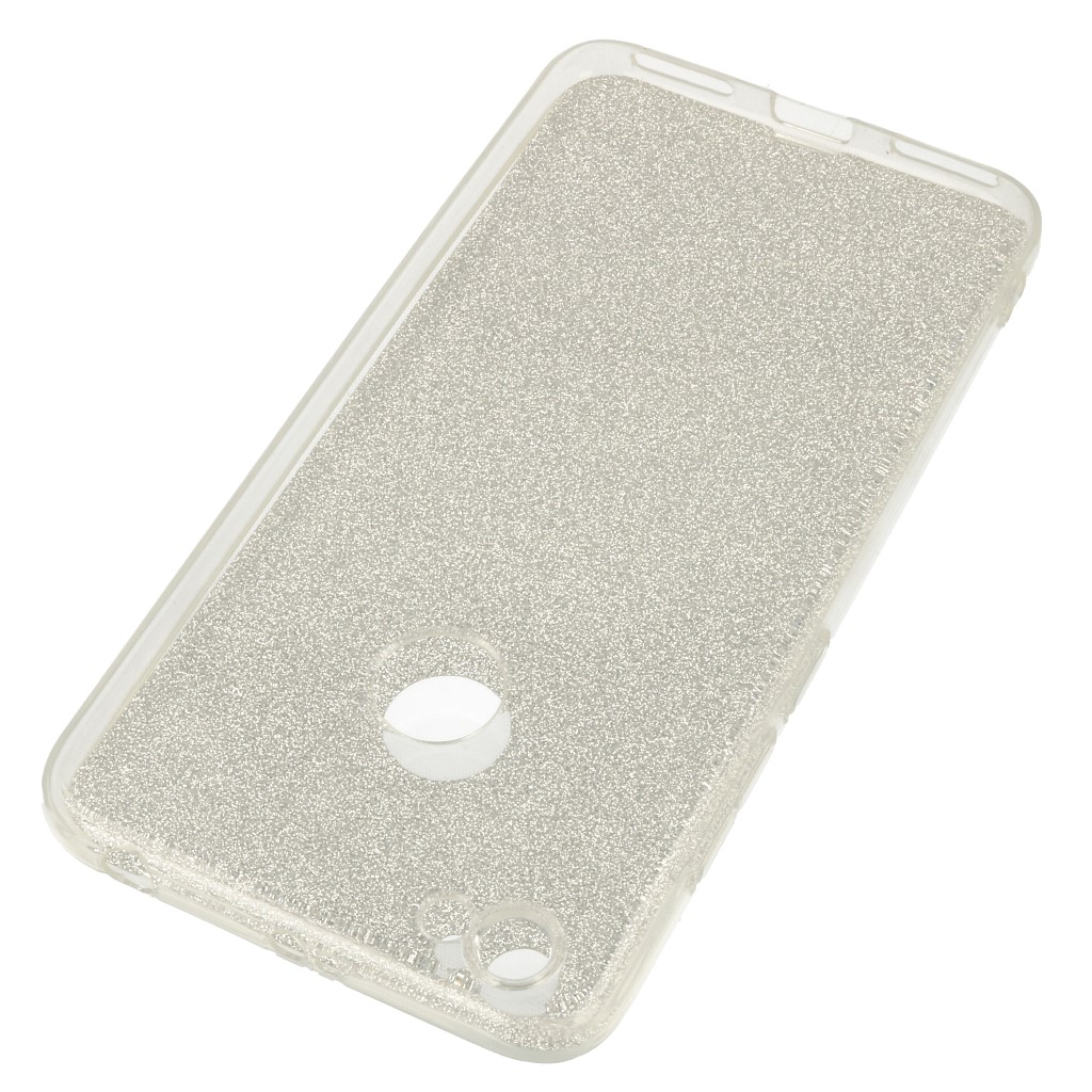 Pokrowiec etui z brokatem Bling Ombre srebrne Xiaomi Redmi Note 5A Prime / 2