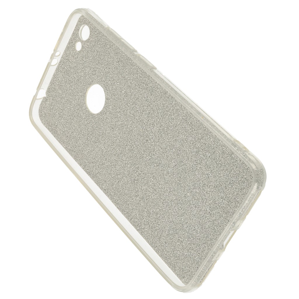 Pokrowiec etui z brokatem Bling Ombre srebrne Xiaomi Redmi Note 5A Prime / 3