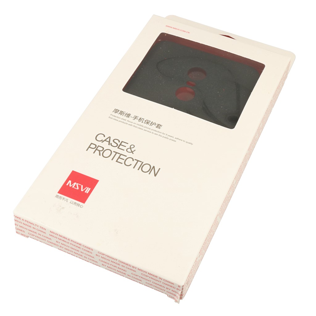 Pokrowiec MSVII Simple ultracienkie etui czarne Xiaomi Redmi Note 4X / 7