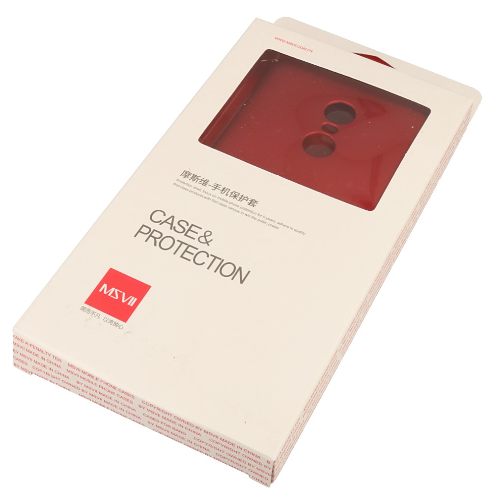 Pokrowiec MSVII Simple ultracienkie etui czerwone Xiaomi Redmi Note 4X / 7