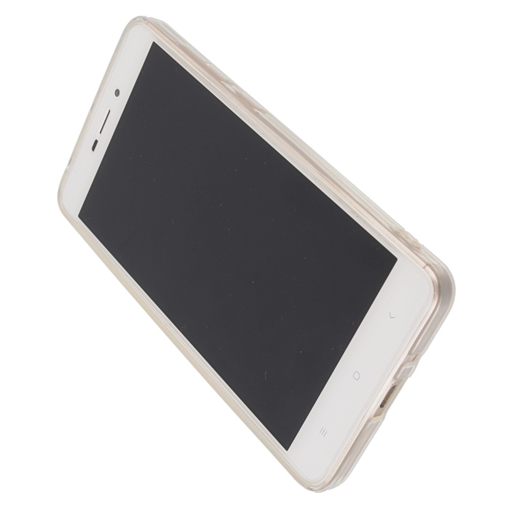 Pokrowiec etui z brokatem Bling Ombre srebrne Xiaomi Redmi 4A / 4