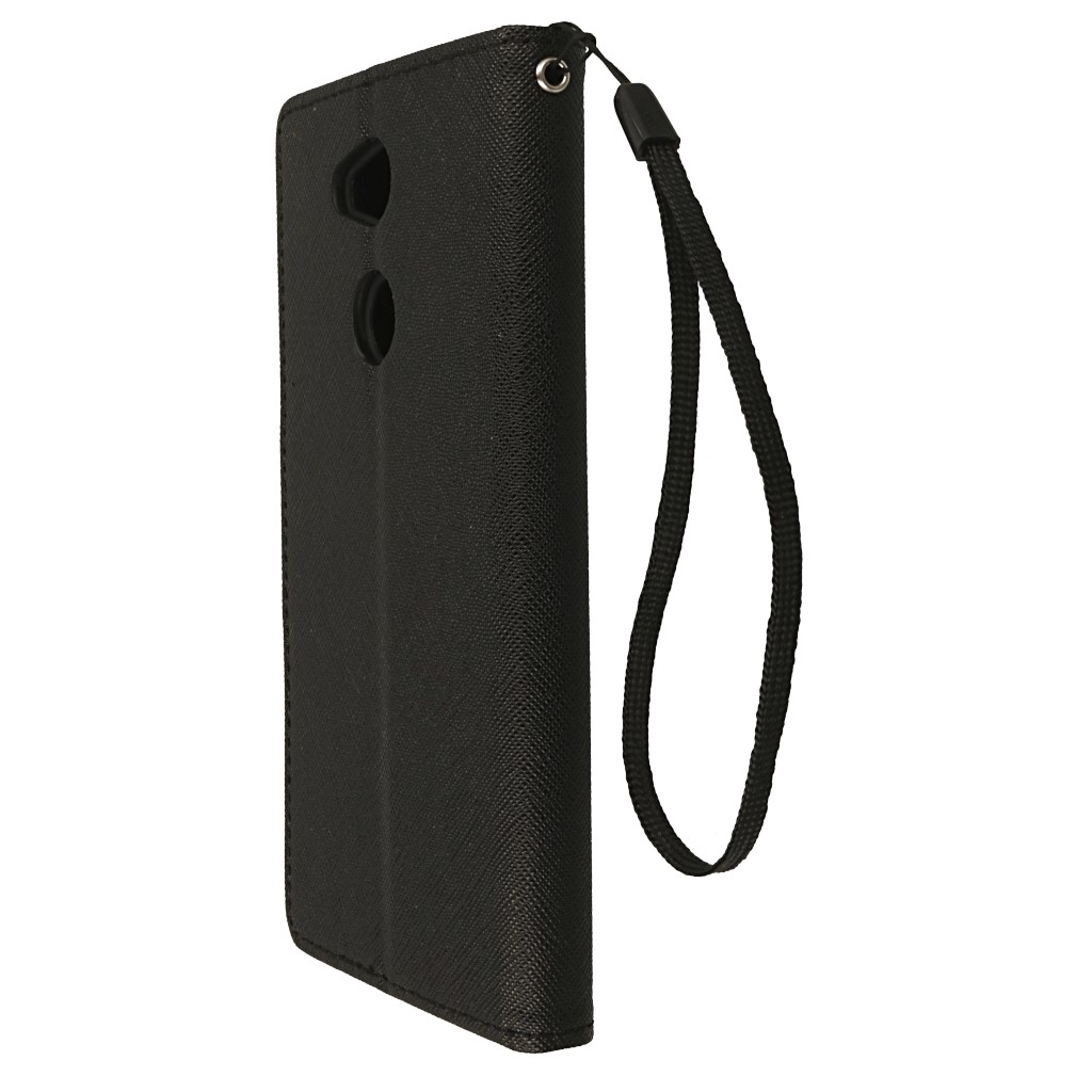 Pokrowiec etui z klapk� na magnes Fancy Case czarne SONY Xperia L2 / 6
