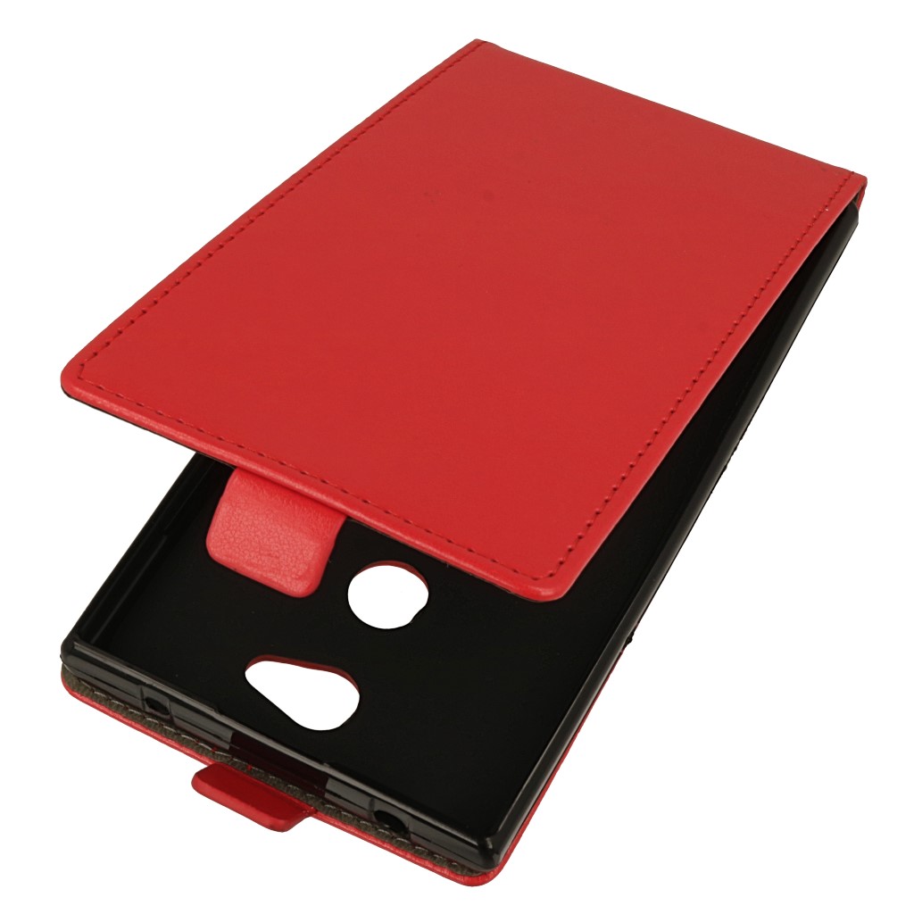 Pokrowiec z klapk na magnes Prestige Slim Flexi czerwony SONY Xperia L2