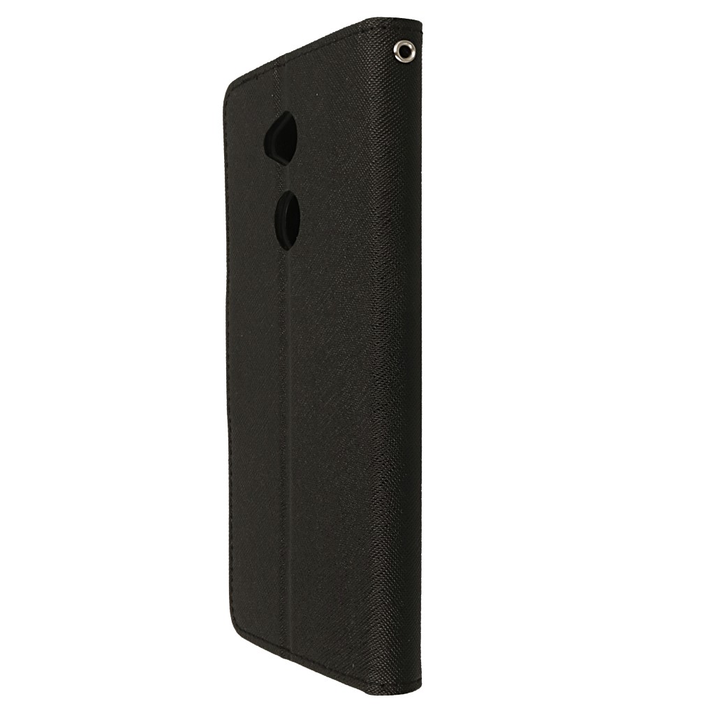 Pokrowiec etui z klapk na magnes Fancy Case czarne SONY Xperia XA2 Ultra / 6