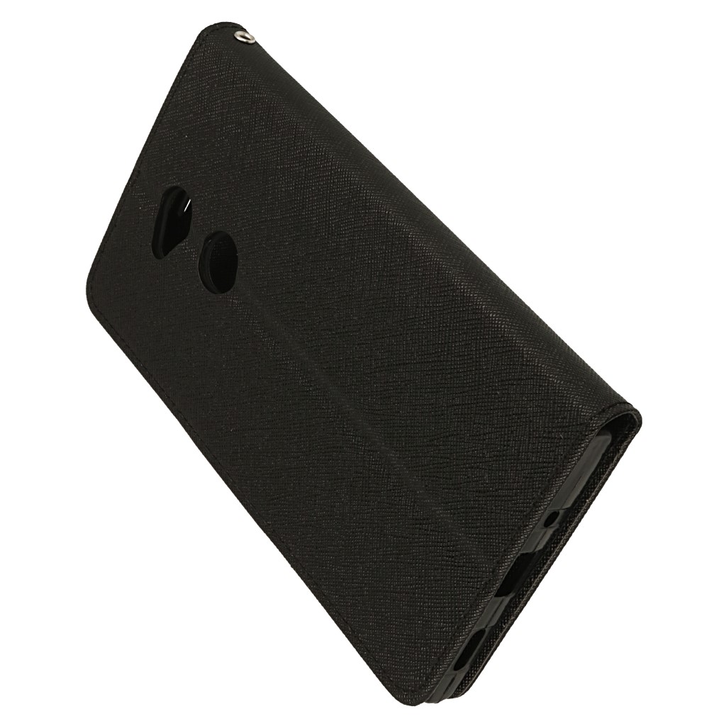 Pokrowiec etui z klapk na magnes Fancy Case czarne SONY Xperia XA2 Ultra / 7