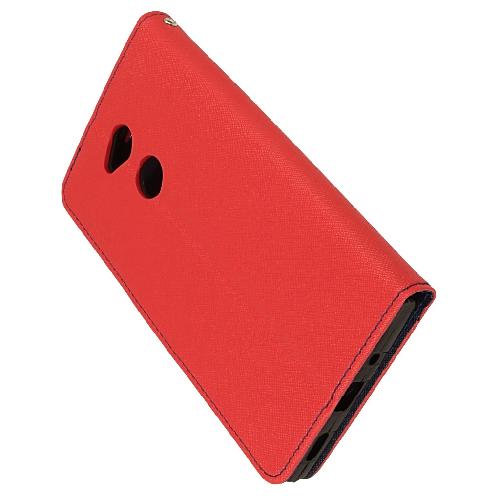 Pokrowiec etui z klapk na magnes Fancy Case czerwono-granatowe SONY Xperia XA2 Ultra / 7