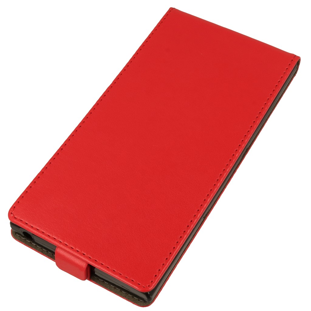 Pokrowiec z klapk na magnes Prestige Slim Flexi czerwony SONY Xperia XA2 Ultra / 2