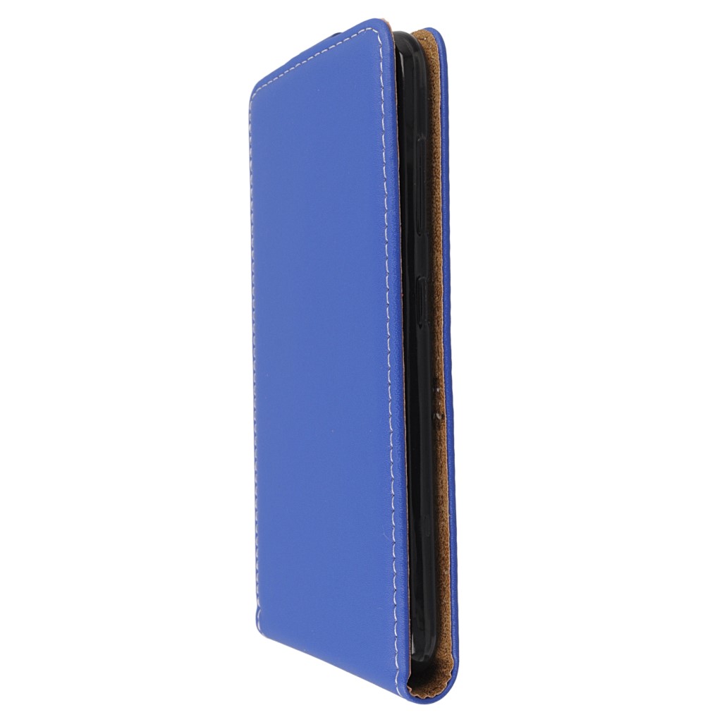 Pokrowiec z klapk na magnes Prestige Slim Flexi niebieski ZTE Blade A520 / 5