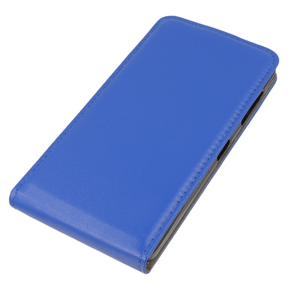Pokrowiec z klapk na magnes Prestige Slim Flexi niebieski ZTE Blade A506 / 3