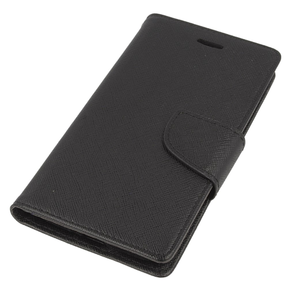 Pokrowiec etui z klapk na magnes Fancy Case czarne ASUS ZenFone C / 2