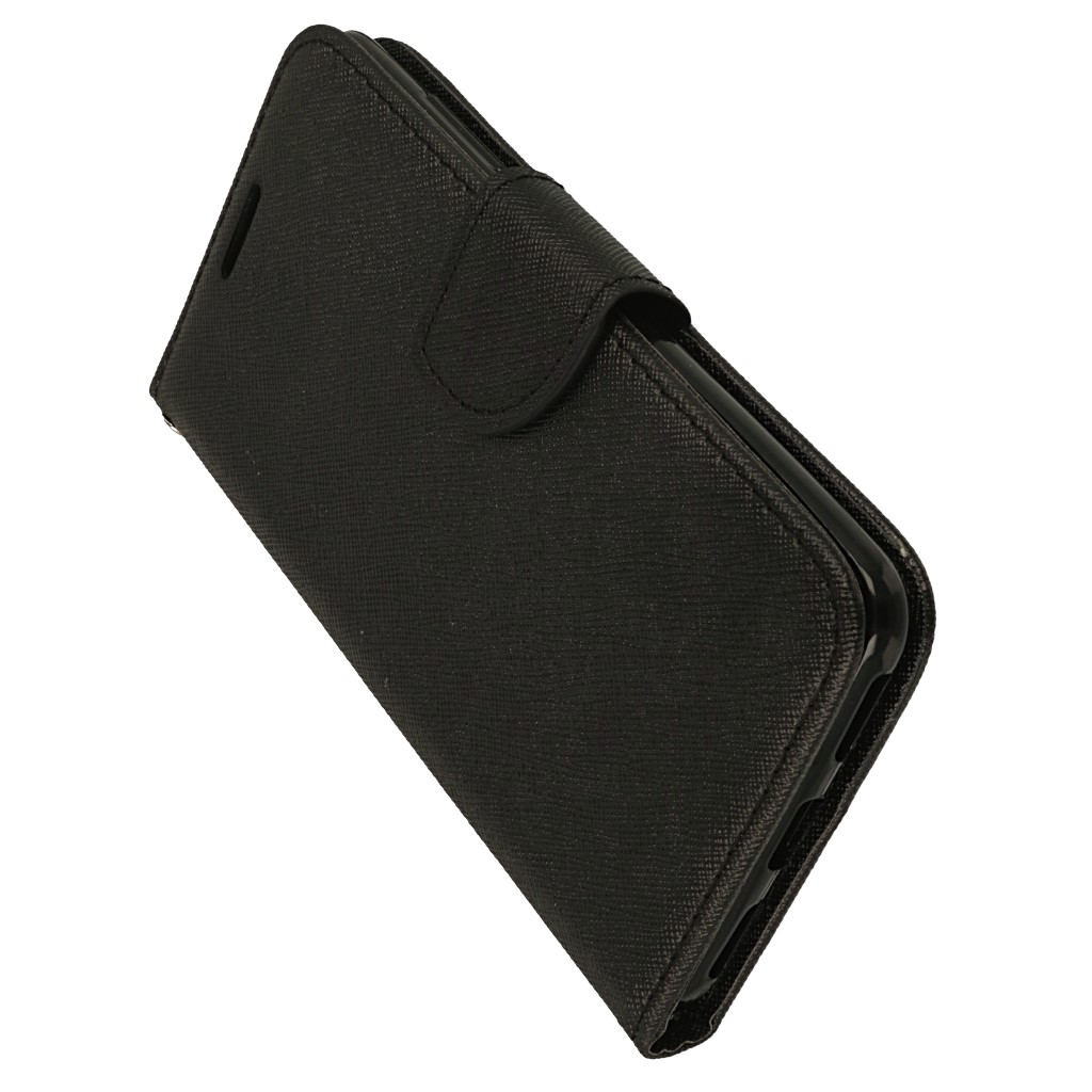 Pokrowiec etui z klapk na magnes Fancy Case czarne ASUS Zenfone Max Plus M1 / 6