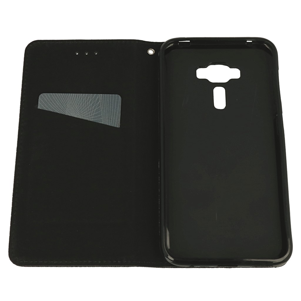 Pokrowiec etui z klapk Magnet Book czarne ASUS Zenfone 4 Selfie Pro ZD552KL / 2